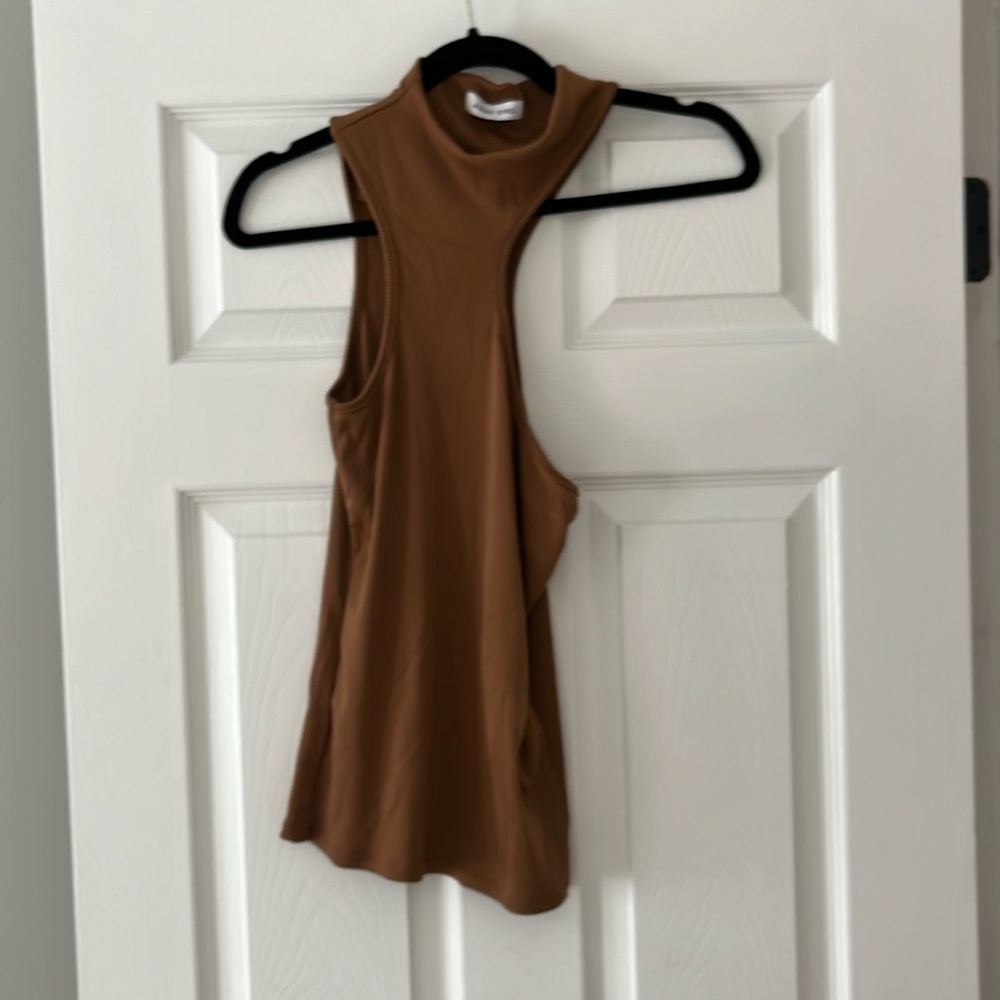 Anine Bing brown copper tank size L